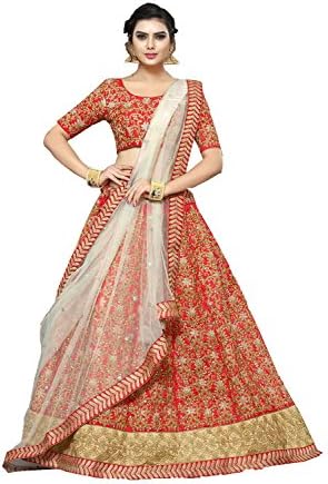 Aashima Fab Store Indian Designer Partywear Ethnic Traditional Red Lehenga Choli In Red Pure Banglori Silk