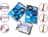 CNHIDEE Cock ring penis rings sex toys adult toys man Premium Quality Silicone Improve Stimulation for the Penis Harder Erections and delay (Pack of 3, 7 Cock Rings in total)