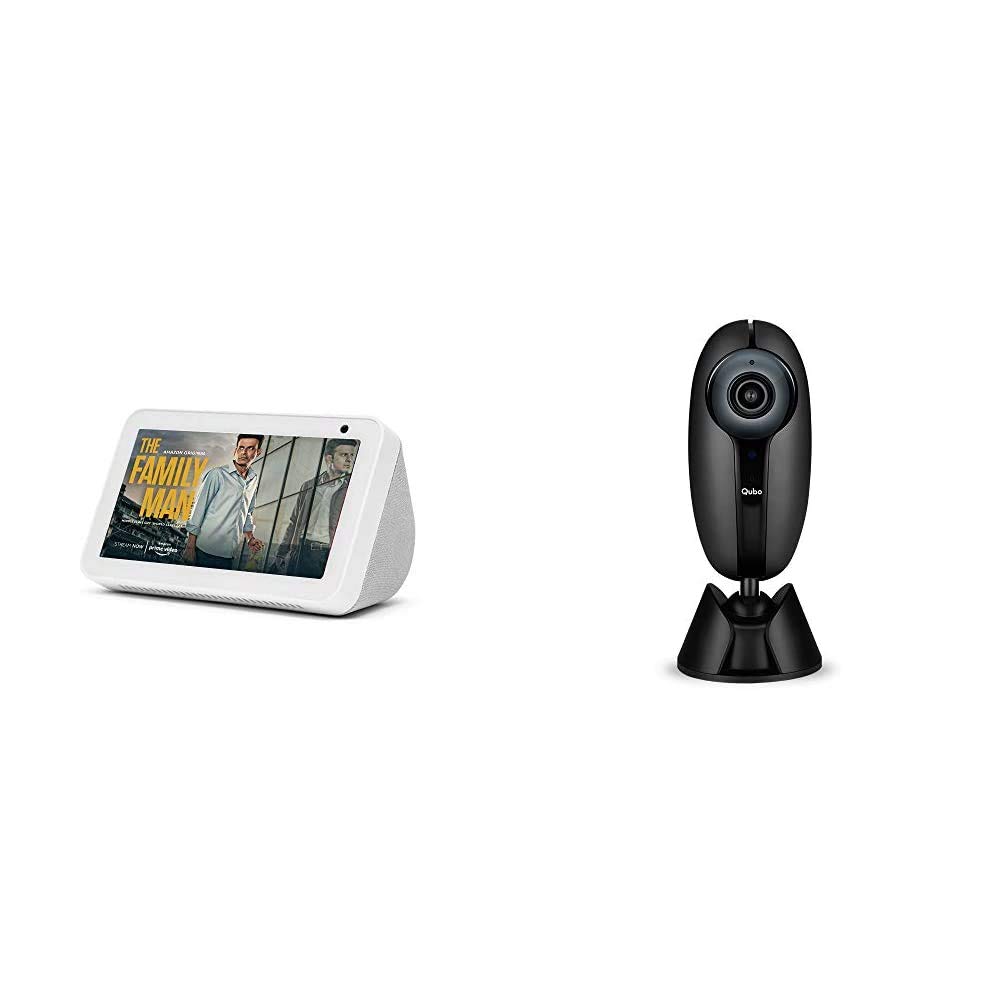 Echo Show 5 (White) bundle with Qubo security camera Amazon.in Kindle