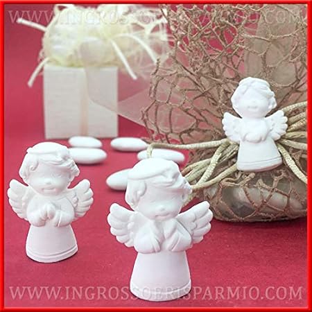 Immagini Di Angioletti Di Natale.12 Gessetti Bianchi A Forma Di Angioletti Assortiti Per Decorazioni Natalizie Applicazioni Per Regali Di Natale Originali O Per Lavoretti Fai Da Te Amazon It Casa E Cucina