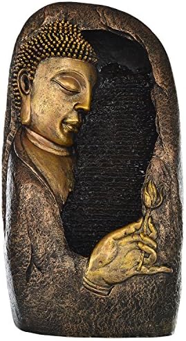 Kiara Polyston indoor/Outdoor natural looking LED light Lord Buddha Water Fountain