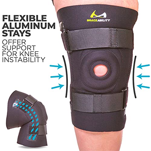 BraceAbility Knee Brace for Large Legs and Bigger People with Wide