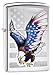 Zippo Flag Design Eagle Pocket Lighter, High Polish Chromethumb 1