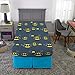 Franco Kids Bedding Comforter with Sheets and Cuddle Pillow Bedroom Set, 5 Piece Twin Size, Batman