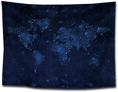 Nunbee Decorative Wall Tapestry Hippie Tapestry Wall Hanging Tapestries Map - 39x29 Inch / 100x75 CM