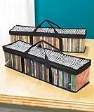 Sets of 2 CD Zebra Print Storage Bags
