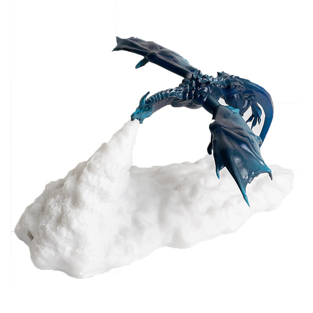 Ysislybin Dragon Night Lights, Dragon 3D Night Light, 3D Printed LED Night Light, Dragon, 3D Fire Breathing Night Light, USB Rechargeable, for Boys and Girls on Birthday Holidays (Frost)