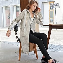 Ablanczoom Hoodies for Women Casual Full Zip Up