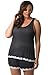 Velvet Kitten Comfy Plus Size Tank Top & Short 562856x 2X Black/Pink