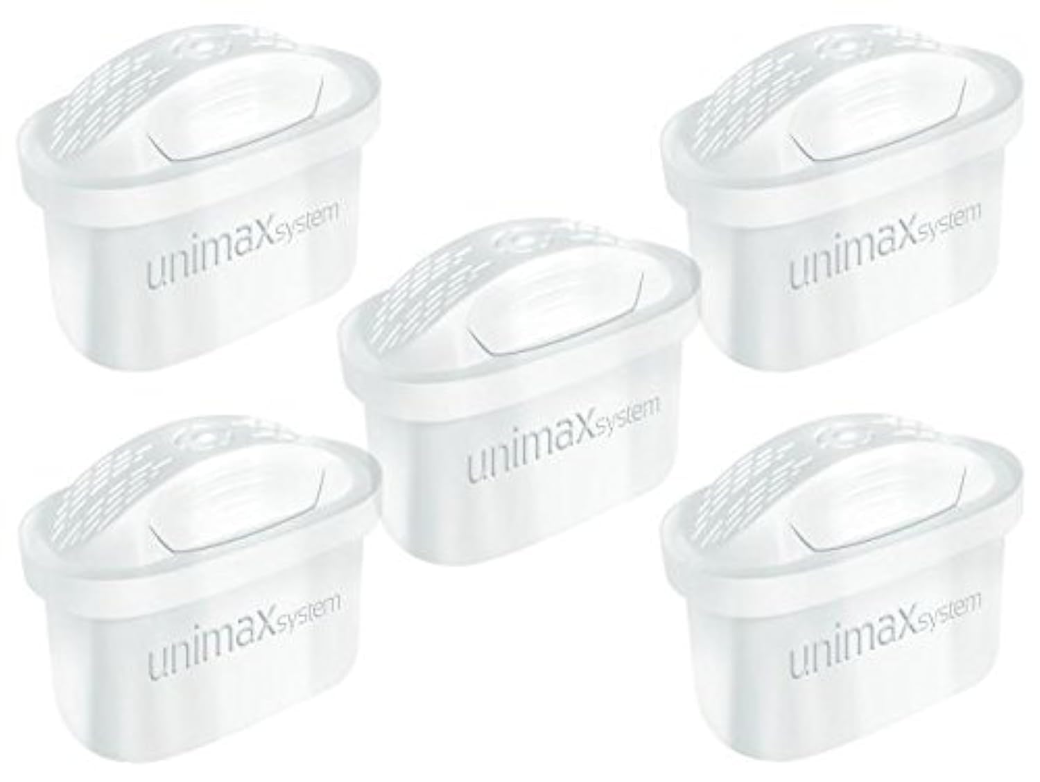 Pack of 5 Universal Water Filter Cartridges to fit Brita Maxtra Jugs (Except Maxtra+)