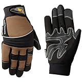 Men's Hi-Dexterity Winter Gloves, 60-gram Thinsulate, Synthetic Leather Palm, Large (Wells Lamont 7747L)