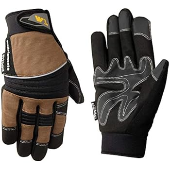 Men's Hi-Dexterity Winter Gloves, 60-gram Thinsulate, Synthetic Leather Palm, Large (Wells Lamont 7747L)