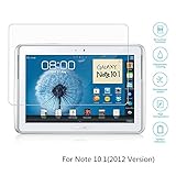 2012 Version Note 10.1 Screen Protector, Boriyuan [Tempered Glass Protection] Ultra Slim Crystal Clear Premium Tempered Glass Screen Protector for Samsung Galaxy Note 10.1 N8000(2012 Edition)- Comes with a Micro Fiber Cleaning Cloth + an Alcohol Wipe Cloth + an Electrostatic Anti-dust Film