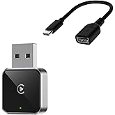 Wireless CarPlay Adapter for Apple iPhone, Converts Wired to CarPlay Wireless Adapter, Plug & Play, Easy Use, Fast Stable Connection, for Apple iPhone iOS 10+ and Cars