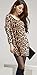 DREAGAL Womens Leopard Print Loose Knitted Tunic Shirt Blouse Tops