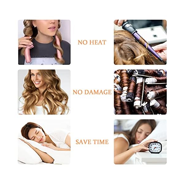 Heatless-Hair-Curlers-for-Long-HairSoft-Foam-Hair-RollersNo-Heat-Silk-Ribbon-Hair-Rollers-Sleeping-Soft-HeadbandWaves-Formers-DIY-Hair-Styling-Tools-for-Long-Medium-Hair Heatless Hair Curlers for Long Hair,Soft Foam Hair Rollers,No Heat Silk Ribbon Hair Rollers Sleeping Soft Headband,Waves…