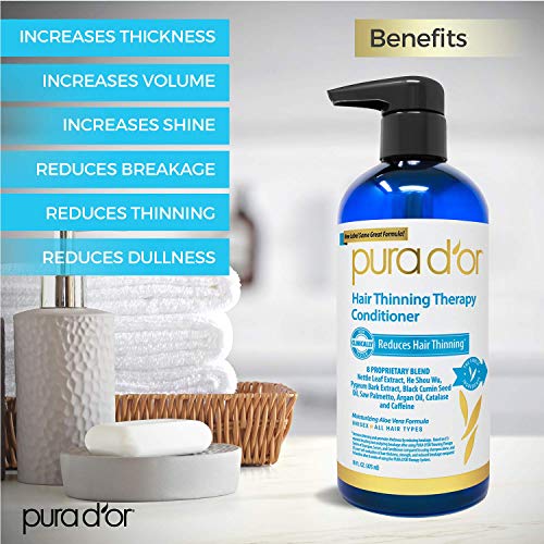 image for PURA D'OR Hair Thinning Therapy Biotin Shampoo and Conditioner Set, CL