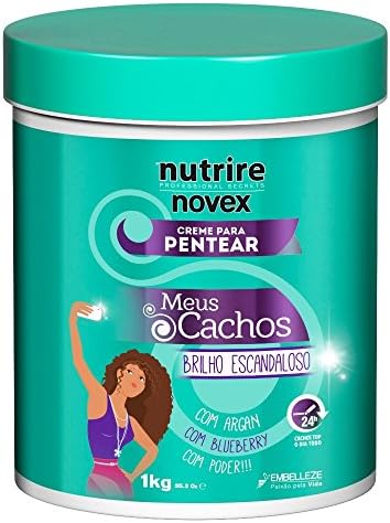 Novex Meus Cachos Creme Para Pentear com Argan 1Kg | Leave In Conditioner With Argan Oil 35Oz