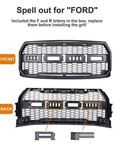 4 Raptor+Grille+2015+2017+Replacement+Bumper
