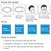 ZWZCYZ PM2.5 Respirator Masks Anti-haze Masks 4 Layer Filter Insert Protective Filter Media Insert Activated Carbon Cotton Mouth Masks (Medium(Women's), Coffee Flower)