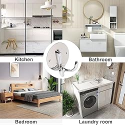 Vanloory Bath Towel Hooks, 5 Pack Double Prong Coat