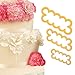 KALAIEN 3 pcs The Easiest Carnation Ever Cutter Flower Cake Cookie Sugarcraft Fondant Decorating Plunger Cutters Mold