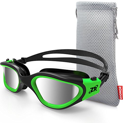 ZIONOR G1 - Polarisierte Schwimmbrille für Unisex und Erwachsene und Damen, beschlagfrei, 100% UV-Schutzbrille