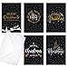 Merry Christmas Greeting Cards Bulk Box Set-Set of 30 cards - 6 of each design, versed inside with envelopes