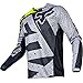 Fox Racing 180 Nirv Men's Off-Road Motorcycle Jerseys - Grey/Yellow / Medium