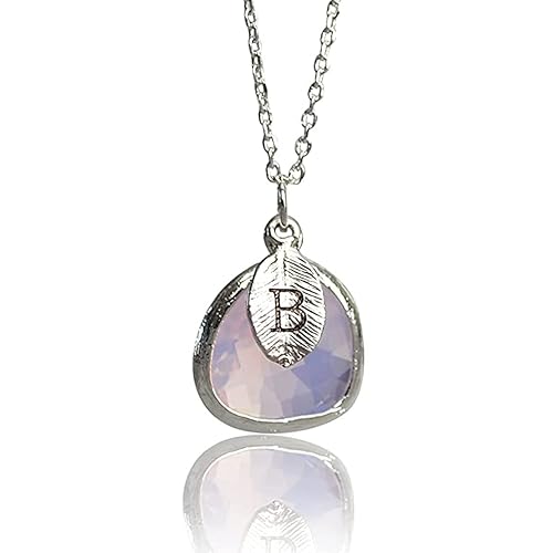 Birthstone Necklace Personalised Necklace Amazon October