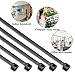 KASZOO Cable Ties 500 Pcs Nylon Zip Ties with Self-Locking 4/6/8/10/12 Inch, Black, UV Resistant, Wire Cutter