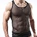 YouBin Sexy Men's Underwear Sleeveless Vest Tank Top Mesh See Through T-Back Nightwear Fishnet Undershirt