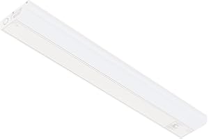 GETINLIGHT Dimmable Hardwired Only 3 Color Under Cabinet LED Lights, 24-inch, Soft White(3000K), Bright White(4000K), Daylight White(5000K), Matte White Finished, ETL Listed, IN-0201-13-WH-345K