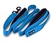 Wagtime Club Soft &Thick Dual Handle 6FT Dog Leash, Premium Nylon Double Padded Handles for Medium, Large or XLarge Dog (Bright Blue)