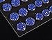 CraftbuddyUS CB70RB- 50 Self Adhesive Royal Blue Crystal Diamante Rhinestone Stick on Moon Rock Gems