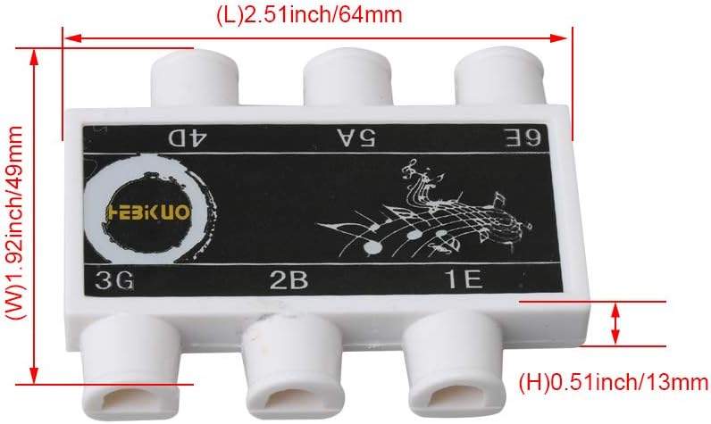 6.4x4.9x1.3cm Instrument Accessories Guitar String Tuning Plastic Guitar Pitch Pipe Tuner 6 tones E-A-D-G-B-E - Image 5