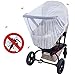 Lictin Baby Infant Insect Net, 57-inch-diameter Elastic Stretches Crib Netting and Carrier Netting Insect Net for Stroller Bassinets Pushchairs Crib Baby Cart Full Cover Mosquito Net (White)