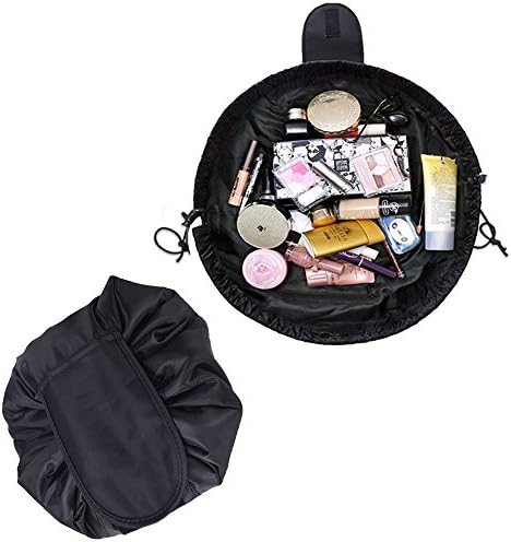 Folding Casual Cosmetic Bag; JAM LEE Multi function Large Capacity Lazy Makeup Toiletry Bag Multi function Storage Portable Quick Pack Waterproof Travel Bag (Black)