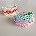 Assorted Colorful Daisy Flower Garland Crown Festival Party Hair Wreath Floral Headband Party Favor Set