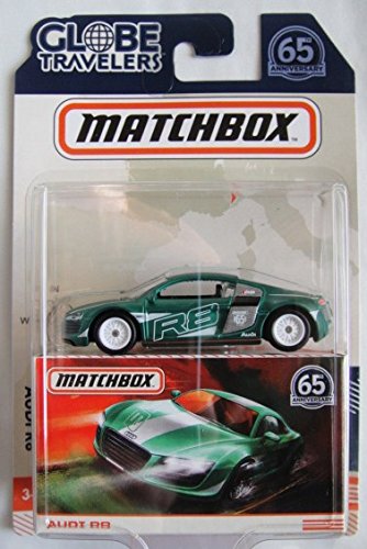 MATCHBOX GLOBE TRAVELERS GREEN AUDI R8 65TH ANNIVERSARY