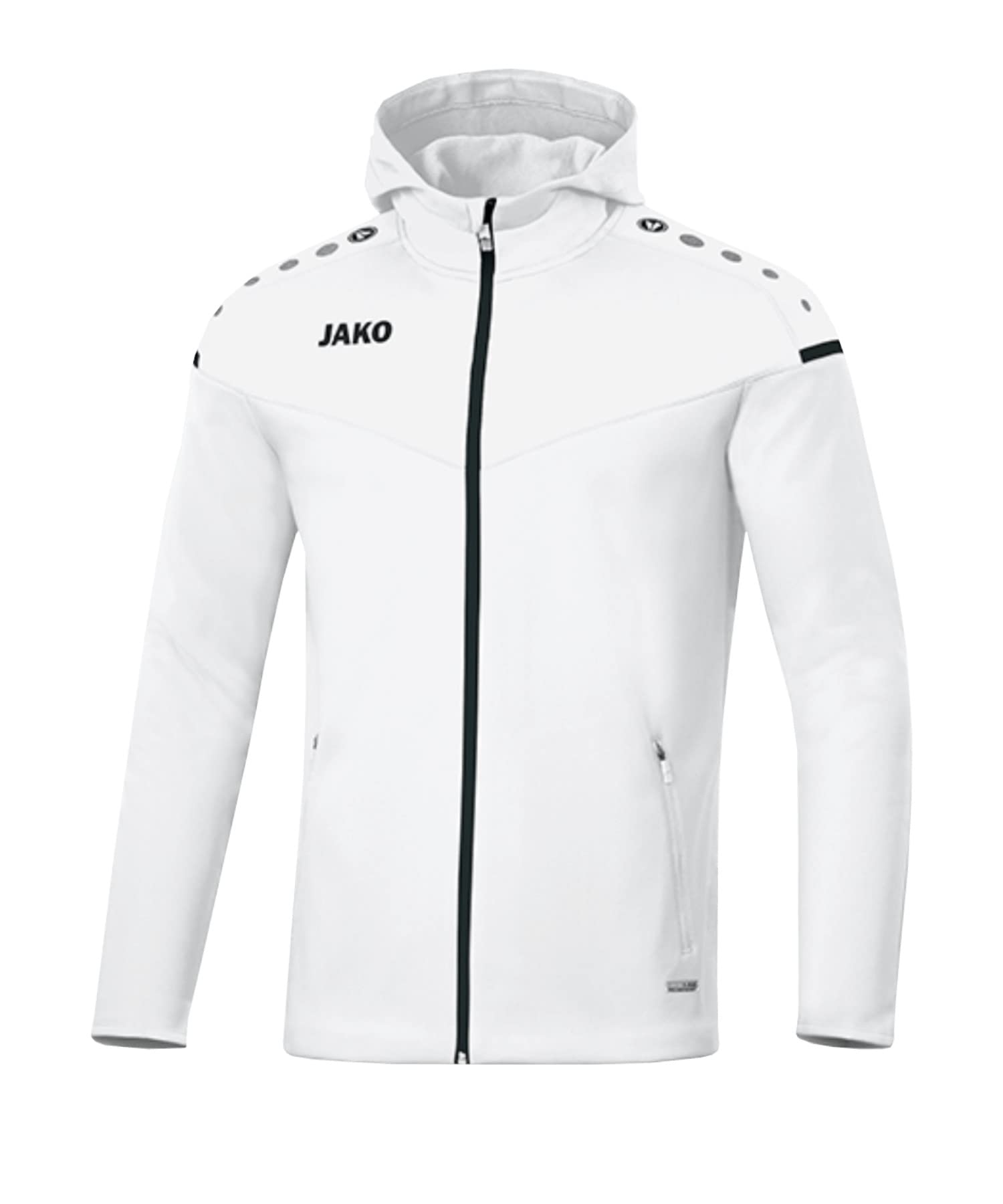 JAKO Women's Champ 2.0 Hooded Jacket, White, 36 (EU) โ image 1