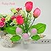 Warmstor 4 Pack Mushroom Night Light, Tulip Clove Plum Flowers Plants Plug-in Mushrooms Colors Changing Nightlight Colorful LED Wall Lamp Little Night Lights for Bathroom Bedroom Corridor Nursery