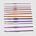 Ostart 12 Sizes Multi-color Aluminum Crochet Hooks Knitting Kits Needles (2mm -8mm)
