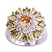 Psiroy Women's 925 Sterling Silver 5cttw Morganite Filled Ring