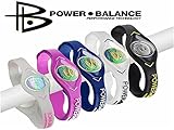Power Balance Silicone Wristband Bracelet with Holograms to Improve Energy and Body Balance in Sports