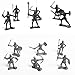 Quande Military Soldier Catapult Toys Mini Middle Ages Soldier Weapon Medieval Knights Warriors Soldiers Cavalries and Horses Figures Model