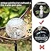 Solar Pathway 5 Colors Lights Outdoor - Moon Crackle Glass Globe Garden Stake Metal Lights, Led Solar Landscape Lights, Waterproof Auto On/Off Sun Powered Lighting Garden Decor, Patio