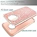 LeYi for Moto G5 Plus Glitter Case, Moto X 2017 / Moto 5G Plus Case with HD Screen Protector, Girls Women Hybrid TPU Hard PC Dual Layer Case for Moto G Plus (5th Generation) Rose Gold