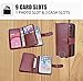 Hynice iPhone Xs/X Wallet Case, Leather Detachable Magnetic Flip 9 Card Slots Holder Wrist Strap Purse Removable Slim Protective Cover for Apple iPhone Xs/X 5.8 inch (Brown)