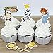Fashion 24 Count Zoo Animal Cupcake Toppers Picks, Puffy Picks, Cake & Party Decoration